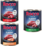 Rocco Rocco Classic Pachet mixt de testare 6 x 800 g - Mix exclusiv: Vită pură, și somon, rață