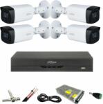 Dahua Kit cu 4 camere supraveghere Dahua 5 MP, IR 80M, lentila 3.6mm, Starlight, DVR Dahua 4 canale, 5 MP, Accesorii (39041-)