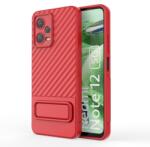  WAVY Husă de protecție cu suport Xiaomi Redmi Note 12 5G roșu