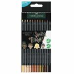 Faber-Castell Creioane colorate tonurile pielii, Faber-Castell 12 culori Black Edition (FC116414)