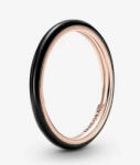 Pandora - ME fekete tűzzománc gyűrű (189655C01-48)