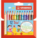 STABILO Trio háromszögletű színes ceruza 12 db (205/12-01)