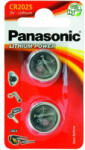 Panasonic lítium elem (gombos) CR-2025EL / 2B 3V (buborékcsomagolás 2db) (330096,00)