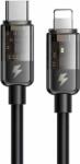 Mcdodo CA-3161 USB-C apa - Lightning apa Adat és töltő kábel - Fekete (1.8m) (CA-3161)