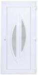 Delta Rajna jobbos műanyag bejárati ajtó 100x210 cm, fehér, üvegezett