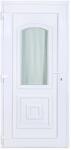 Delta Odera balos műanyag bejárati ajtó 100x210 cm, fehér, nagy üveges