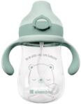 KikkaBoo - Bögre szilikon szájkosárral 300ml 6m+ Bear with me Mint