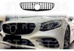 Tuning - Specials Grila Centrala compatibil cu Mercedes Benz S-CLASS Coupe C217 Facelift (2017-2020) Cabrio A217 Facelift (2017-2020) GT-R Panamericana Design Negru (6755)