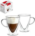 FLORINA Set 2 cani Florina Malachit, sticla borosilicata, pereti dubli, 320 ml