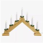 Markslöjd 704643 - Karácsonyi gyertyatartó OLA 7xE10/3W/230V barna 704643 (ML1216)