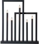 EGLO 410952 - Karácsonyi gyertyatartó FRAME 5xE10/3W/230V fekete 410952 (EG410952)