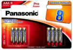 Panasonic alkáli elemek - Pro Power AAA 4 4F 1, 5V csomag - 8db (3998,00)