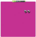 Nobo Tabla NOBO patrata, plastic, 36x36 cm, magnetica, include marker si magneti, roz (NB-1903803) - vexio
