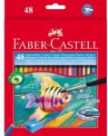 Faber-Castell Creioane colorate 48 culori acuarela + pensula Faber-Castell FC114448 (FC114448)