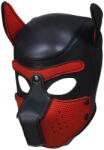  Puppy Play Dog Mask - Black/Red kutya maszk