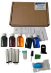 HP Set complet pentru reumplere cartuse HP 304, 304X, negru si color, kit cu cerneala refill, lichid curatare , burghiu