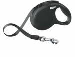 flexi Lesă Flexi New Classic XS, pentru animale de până la 12kg, lungime coardă 3m - culoare neagră