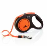 flexi Flexi NEON lesă M până la 25kg, 5m curea - portocaliu