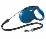 flexi Lesă Flexi New Classic M, pentru câini de până la 20kg, lungime coardă 5m - culoare albastră