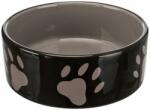 TRIXIE Castron de ceramică bej pentru câini maro- cu tălpi bej 1, 4l