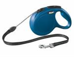 flexi Lesă Flexi New Classic M, pentru câini de până la 20kg, lungime coardă 8m - culoare albastră