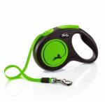 flexi Flexi NEON lesă M până la 25kg, 5m curea - verde