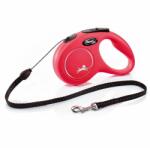 flexi Lesă Flexi New Classic S, pentru câini de până la 12kg, lungime 5m - culoare roșie