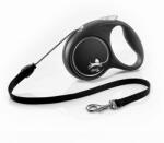 flexi Lesă Flexi Black Design M, pentru câini de până la 20kg, lungime coardă 5m - negru
