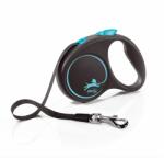 flexi Flexi Black Design lesă S până la 15kg, 5m bandă - albastru