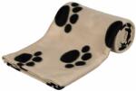 TRIXIE Pătură pentru câini și pisici - bej cu lăbuțe, 150 x 100 cm
