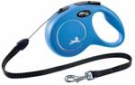 flexi Lesă Flexi New Classic S, pentru câini de până la 12kg, lungime coardă 8m - culoare albastră