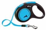 flexi Flexi NEON lesă M până la 25kg, 5m curea - albastru