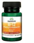 Swanson Vitamina B-12 Metilcobalamină - aromată de cireșă / 60 de comprimate