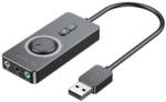 Vention Placă audio externă USB 2.0 Vention 1m (negru) (6922794754676)