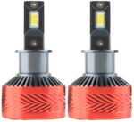 TechStar Set 2 LED-Uri Auto Techstar® P14, H3, 120W, 18000 Lumeni, 6000K, 12-24V, Unghi Fascicul 360°, CSP 3570, Canbus, Radiator Aluminiu, Racire Cooling Tech, Argintiu