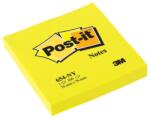 Post-it Notes adeziv neon, 76 x 76 mm, 100 file, Post-it, galben