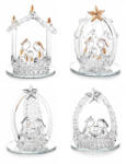 Decorer Set 4 decoratiuni Nasterea Domnului 4x5.5 cm (A80.17.57)