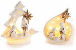 Decorer Set 2 figurine Nasterea Domnului cu led 11x5.5x13 cm (A71.40.45)