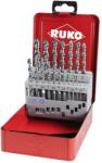 RUKO Set 19 burghie spiralate DIN 338 TL 3000, HSSE-CO 5 (RK.229214) Burghiu