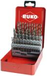 RUKO Set 50 burghie spiralate HSSE-Co5 DIN 338 TIP VA 1.0 - 5.9 mm (RK.215217) Burghiu