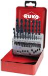RUKO Set 19 burghie spiralate DIN 338 TL 3000, HSSE-CO 5 TiAlN (RK.229214F) Burghiu