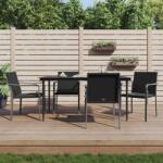 vidaXL 4 db polyrattan kerti szék párnával 56x59x84 cm (3187073/5)