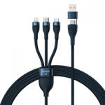 Baseus Flash Series II USB Type C / USB Type A cable - USB Type C / Lightning / micro USB 100 W 1.2 m blue (CASS030103) - tripletechnology