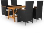 vidaXL 5 részes fekete 3068760