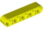 LEGO® 32316c236 - LEGO neon sárga technic emelőkar 1 x 5 méretű (32316c236)