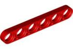 LEGO® 32063c5 - LEGO piros technic emelőkar 1 x 6 méretű, vékony (32063c5)