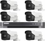 Hikvision Sistem supraveghere Hikvision 6 camere 4 in 1 8MP, IR 60m, DVR 8 canale 4K 8MP SafetyGuard Surveillance
