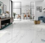  60x120 GE AURORA Blue fehér fényes márványos kék erezetes greslap