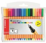 STABILO Tűfilc készlet, 0, 4 mm, STABILO "Point 88 Mini Neon", 18 különbözõ szín (18 db) (TST688182)