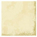 DUNI 174226 Tissue Royal Cream szalvéta, 40x40cm, 3 réteg, 1/4 hajt. , 250db/csom